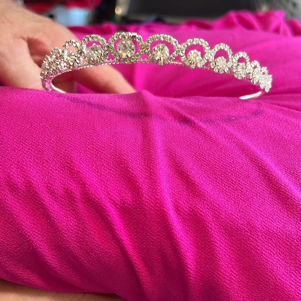 Fun however nice silver tiara.